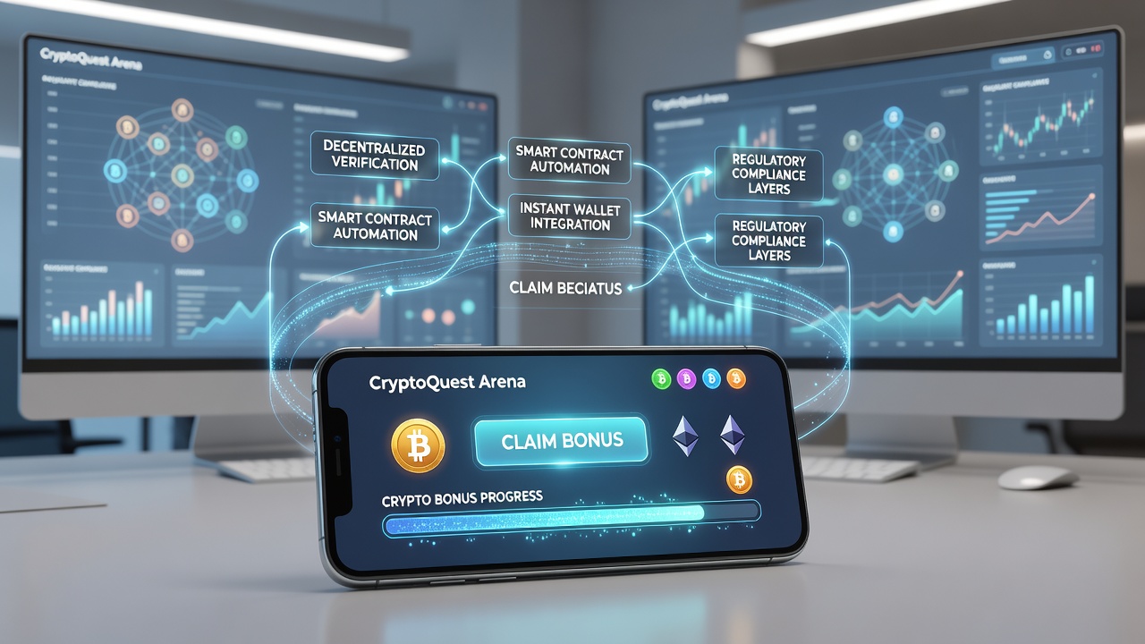 Mobile App-Oberfläche mit Krypto-Bonus-Features und sicheren Transaktionsanzeigen