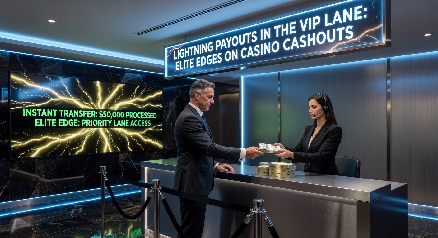 VIP-Spieler genießen blitzschnelle Auszahlungen in einem modernen Online-Casino-Interface mit goldenen Akzenten und Echtzeit-Transaktionsanzeigen