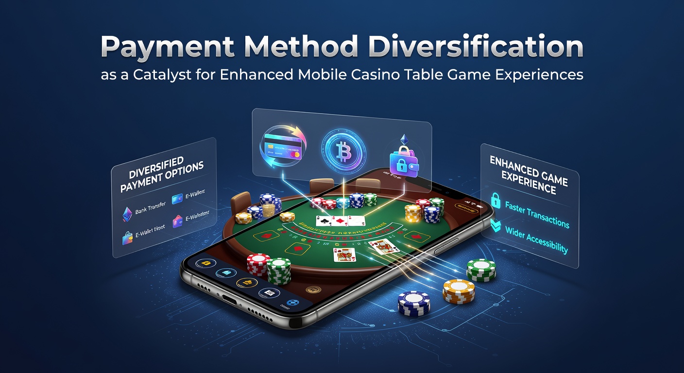 Verschiedene Zahlungsmethoden auf einem mobilen Gerät für Casino-Tischspiele